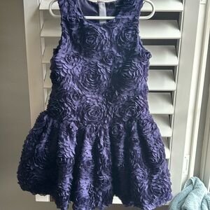 Autograph blue rosette dress 5/6yrs